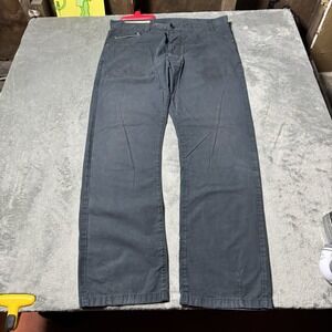 Novemb3r Mens Straight Leg Buckle Back‎ Pants Size 33 Made in Italy Grunge